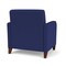 Lesro Siena Lounge Reception Wide Guest Chair, Walnut, OH Cobalt Upholstery SN1201 - alternate 3